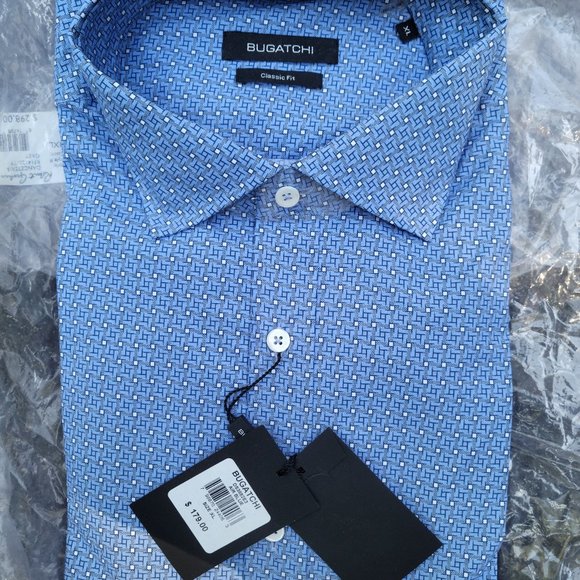 Bugatchi Air Blue Shirt - Picture 1 of 1